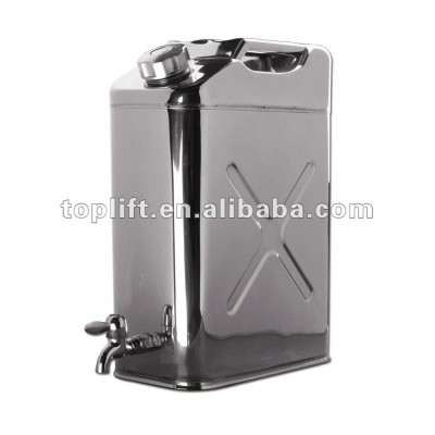 20L Horizontal-Type stainless steel Reserve portable can