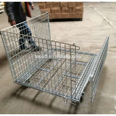 Storage wire mesh container, metal box, pallet cage